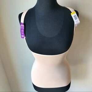 NAOMI & NICOLE Torsette Shapewear Camisole Top Tan Unbelieveable Comfort NWT